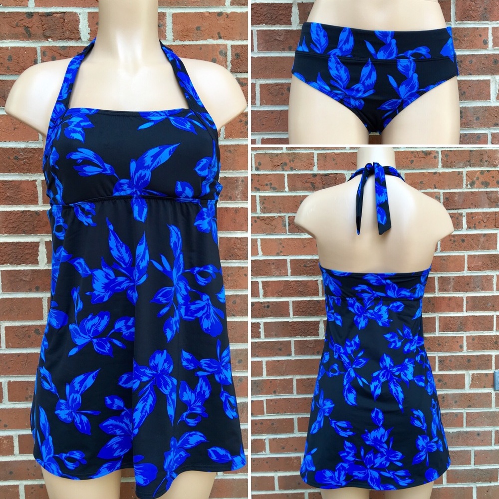 Lands’ End 6 Mastectomy Tankini Swim Set